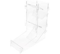 WOONEKY Portable Transparent Dice Tower Board Game Accessory for Role-playing Games Compact Lightweight Dice Dispenser Enhancing Fair Rolling and Fun for Family Gatherings and Casual