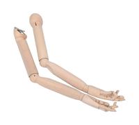 WOONEKY Poseable Mannequin Hand with Flexible Poseable Arm and Smooth Movements, Wooden Articulated Figure Joints for DIY Art Projects and Art Studio Tools, Easy Installation