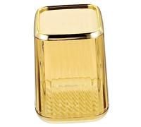 WOONEKY Practical and Decorative Makeup Brush Holder and Stationary Organiser in Golden Ps and Abs Material, Desk Storage Container Suitable for Home and School Use