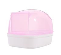 WOONEKY Practical Plastic Hamster Container Bath Tub for Chinchilla Supply Sturdy Easy to Clean