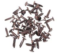 WOONEKY Practical Tools Metal Brads to Cultivate Brain Intelligence 50pcs Brown Two-Legged Round Brads Made of Sturdy Metal for DIY Crafts and Scrapbooking for ’s Cards Making