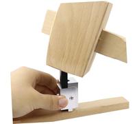 WOONEKY Premium Woodworking Tool with Right Angle Square for Door Lock Groove Ergonomic Design Silver Carpenter for Furniture Making and Wood Crafts