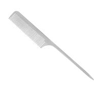 WOONEKY Professional Anti-static Titanium Steel Hair Cutting Comb Durable Barber Tool for Hairdressing and Styling for Thick Curly Straight Hair Silver