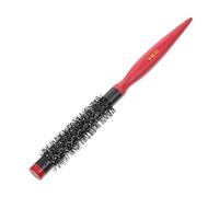 WOONEKY Professional Wooden Hair Curling Comb Mini Styling Brush for Detangling and Smooth Hair Care Bristles for Frizz Reduction for Home and Salon Use