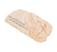 WOONEKY Puppy Memorial Stone Resin Dog Grave Marker for Garden Tribute Engraving Durable Pet Memorial Plaque Heartfelt Remembrance for Beloved Pets