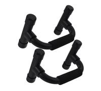 WOONEKY Pushup Bars Lightweight Skid Resistant Exercise Stands for Muscle Training for Home Office Gym Workouts Black