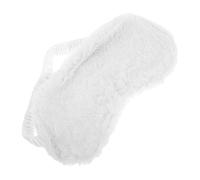 WOONEKY Rabbit Hair Eye Mask Soft Comfortable Cover for Sleep Cute Blindfold White for Women Girls and Airplane Travel
