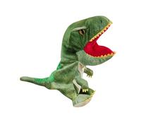 WOONEKY Realistic Dinosaur Hand Puppet for Role Play Interactive Bite Finger Cosplay Soft Plush Green Tyrannosaurus Enhances Motor Skills and Storytelling for Boys Random Color