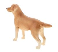 WOONEKY Realistic Dog Figurine Set for Boys and Girls Hand-Painted Miniature Labrador Puppy Toys Detailed Plastic Animal Models for Educational Play Cake Topper and Diorama Decor