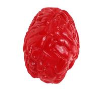 WOONEKY Realistic Halloween Brain Prop for Party Decorations Detailed Fake Human Brain Model Versatile Scary Haunted House Accessory Easy to Clean Halloween Party Decor