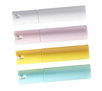 WOONEKY Refillable Spray Plastic Bottles 4pcs 30ml Travel Bottle Set Fine Mist Sprayer, Assorted Pastel Colors for Perfume and Cosmetics Storage