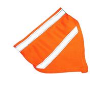 WOONEKY Reflective Polyester Pet Scarf for Night Walking High Visibility Dog Bandana Lightweight Absorbent Puppy Scarf Dark Design for Safety
