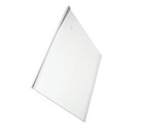 WOONEKY Refrigerator Glass Shelf Replacement 300x290mm Tempered Glass Board Double Edge Frame for Freezer Storage and Fresh Food Organization