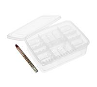 WOONEKY Reptile Egg Incubator Tray Transparent Compartments Hatchery Box for Geckos and Lizards Easy to Clean and Manage for Breeding and Observing Egg Development