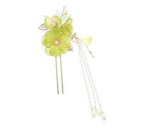 WOONEKY Retro Chinese Hairpin Vintage Flower Tassel Hair Stick Handmade Hair Accessories for Women