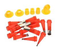 WOONEKY Reusable Stainless Steel Silicone Caulking Finisher Kit with Base and Protective Cover Durable Non Drip Applicator Set for Kitchen Bathroom Floor Window Grout Sealer and Joint