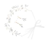 WOONEKY Rhinestone Bride Wedding Headdress Elegant Hair Decor with Earrings for Bridal Party Photography Durable Handmade Hairband for Wedding Dresses Stylish Bridal Hair Accessories