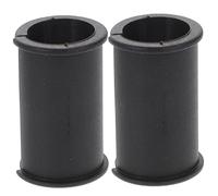WOONEKY Rubber Gasket for Mic Easy to Put and Remove 2pcs Microphone Shock Cover for Stage and Live Streaming, Black Rubber Material Protects Microphone from Slipping and Loosening