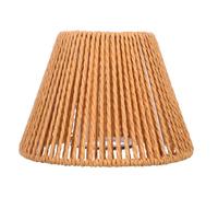 WOONEKY Rustic Paper Rope Woven Lamp Shade Cone Shaped Lampshade for Floor Lamp Fit with Warm Illumination Handcrafted Decorative Bulb Guard for Bedside Desk and Living