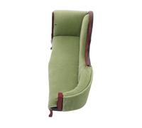 WOONEKY Scale Miniature Dollhouse Furniture European Style Upholstered Chaise Lounge Mini Couch for Living Scene Educational Play and DIY Collections