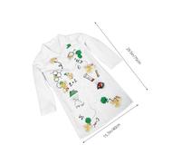 WOONEKY Scientist Costume with Realistic Pockets for Boys Unisex Lab Coat Dress Up Outfit for Halloween Career Day Role Play and Stem Learning Fun