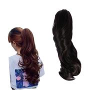 WOONEKY Short Curly Ponytail Wig Claw Clip Synthetic Hairpiece Fluffy Messy Bun Extension for Women Daily Casual Hairstyles