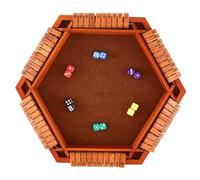 WOONEKY Shut The Box Game Wooden Board Math Game for Family Gatherings Easy to Play Present for All Ages Craftsmanship with Elegant Design