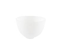 WOONEKY Silicone Bowl Mask Mixing Bowl Home Use Odorless Anti-Drop Baking Kitchen Sauce Prep Measuring Container (White, 10.5X7Cm)
