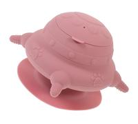 WOONEKY Silicone Puppy Nursing Bowl with Nipples Reusable Pet Feeding Station for Newborn Puppies and Kittens for Indoor Use Small Portable