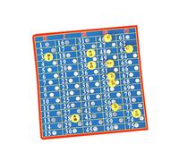 WOONEKY Simulated Bingo Game Machine Blue Educational Plaything for Hands Learning Imaginative Play Tabletop with Easy Instruction Manual