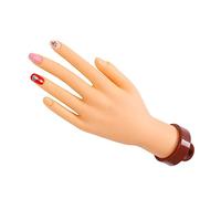 WOONEKY Simulation Hand Model Fingers Nail Hand Nail Practice Hand Little Hands Training Nail Art Enhancement Fake Nails Kiss Manicure Models Hand Model for Nail Hand for Nail Pvc