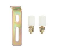 WOONEKY Slide Gate Guide Roller with Post Bracket Nylon Door Roller Wheels for Sliding Gates Prevents Off-Track Falling Easy Installation for Garden and Fence