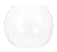WOONEKY Small Aquarium Plastic Fish Bowl Unbreakable Antidrop Performance round 5.50x5.50x4.52in for Office Relaxation and Living Rooms Suitable for Betta Fish and Small Turtles