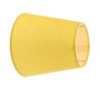 WOONEKY Small Linen Fabric Lampshade for Floor Light Clip On Lemon Yellow Softens Bright Light Protects Eyes Easy to Install