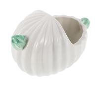 WOONEKY Small Pet Bathtub Ceramic Hamster Bath for Dust Bathing Portable Reusable Hamster Bathroom Decor