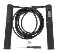 WOONEKY Smart Weighted Ropeless Jump Rope with Digital Counter for Fitness and Arm Training Black Skipping Rope for Adults and Students Home Workout