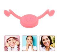 WOONEKY Smile Mouth Exerciser and Silicone Lips Tightener Portable Facial Muscle Trainer for Women Daily Smile Exercise Pink