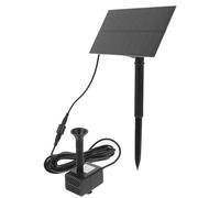 WOONEKY Solar Fountain Pump Easy Installation Outdoor Water Feature 1.5w with Multiple Water Spray Modes, Square-Shaped Design, Silicon Crystal Plate 150l/h Capacity for Birdbaths