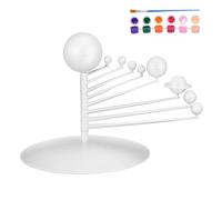 WOONEKY Solar System Model Kit Abs Planets DIY Planetary Building Educational Science Project Family Craft Room Decoration Science Learning