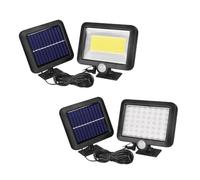 WOONEKY Solar Wall Lamp Split 56 Cob Outdoor Ip65 Waterproof with Body Sensing and 5m Extension Cable for Garages and Gardens