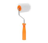 WOONEKY Spiked Flooring Roller Teeth Height Self Leveling Screed Cement Floor Nail Roller Brush Bubble Removing Tool for Smooth Surface Finishing