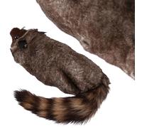 WOONEKY Spring Raccoon Plush Trick Prop Small Magical Stuffed Animal Spoof for Halloween Birthday Party Plaything