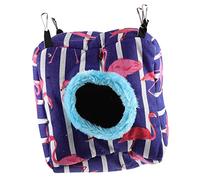 WOONEKY Squirrel Cotton Hammock Warm Nest for Pets Hedgehog Hideout Hamster Winter Bed Cozy Sleeping Space for Guinea Pig Rat Ferret and Chinchilla