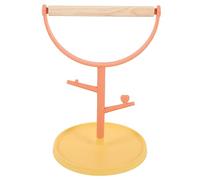 WOONEKY Stable Bird Training Perch Stand Durable Design for Parakeets and Birds for Desktop Floor Cage Use Promotes Health Exercise