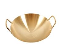 WOONEKY Stainless Steel Cooking Pot Fast Heating Seafood Hot Pot Without Divider Multi-purpose Kitchenware for Ramen Family and Friends Gatherings Food-grade Cookware