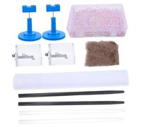 WOONEKY Static Electricity Experiment Kit Friction Electrification Tools with Glass Rod Silk and Rotating Stand for Physics Lab and Classroom Teaching for Educational Demonstrations