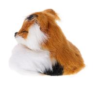 WOONEKY Stuffed Fox Plush Ornament Realistic Faux Fox Figure for Home Decoration for Imaginative Play Safe Faux Material for Birthdays and Graduations