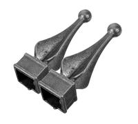 WOONEKY Sturdy Wrought Iron Fence Trellis Topper Fence Decorative Elements Garden Screening