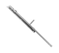 WOONEKY Thickened Stainless Steel Slide Bolt Latch with Ground Attachment Barn Door Lock for Gates and Sheds Corrosion-Resistant Extended Wooden Latch for Secure Door Holding