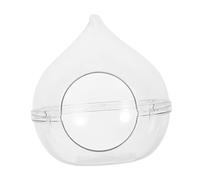 WOONEKY Transparent Hamster Bath Container Durable Acrylic Bath for Hamsters Chinchillas Easy to Pet Bathing Tub for Animals for Tidy Living Spaces
